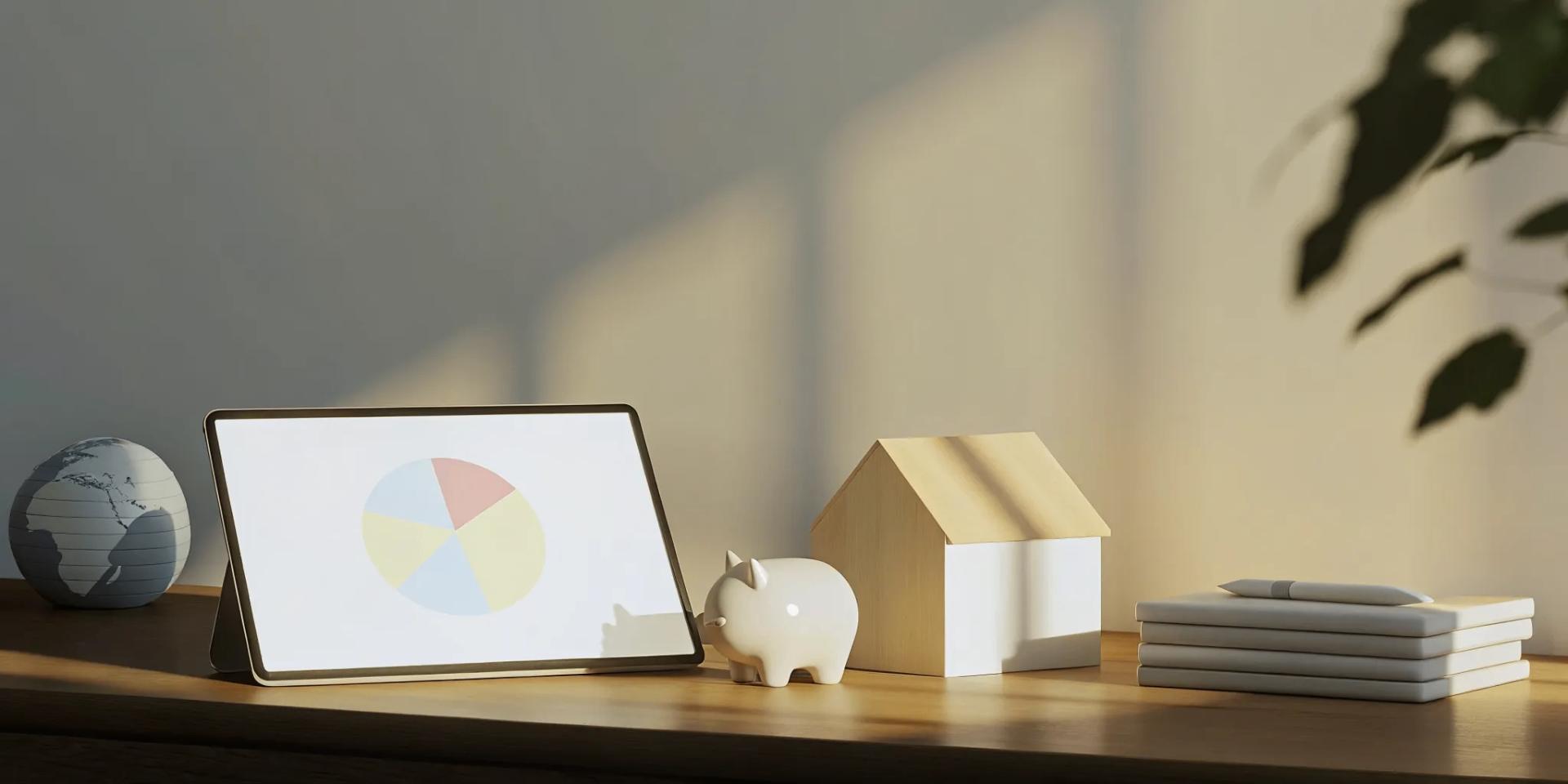 Piggy bank and financial charts showing how much it costs to host an exchange student.